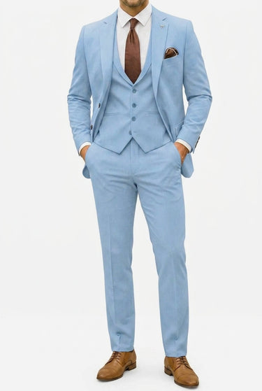 Abito da uomo a tre pezzi con blazer, gilet e pantaloni 4