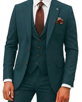Abito da uomo a tre pezzi con blazer, gilet e pantaloni 5