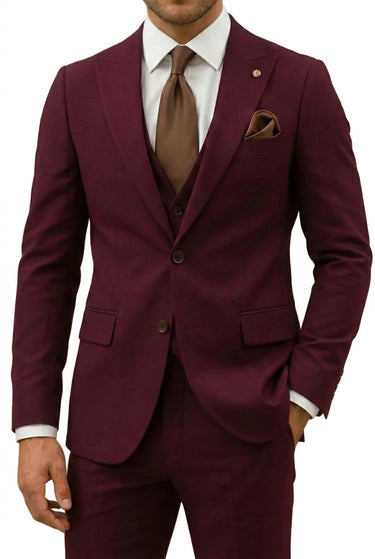 Abito da uomo a tre pezzi con blazer, gilet e pantaloni 6