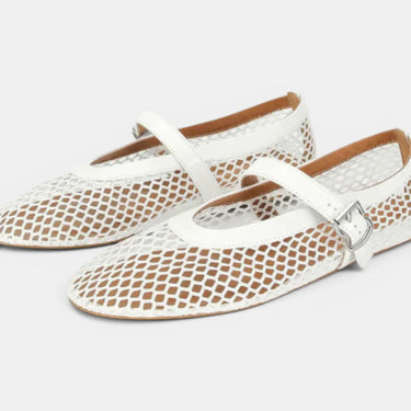Ballerine Mary Jane in rete da donna con fibbia 2