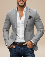Blazer da uomo a due bottoni con tasche applicate 3