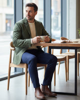 Blazer da uomo con chiusura a bottoni e tasche applicate 10
