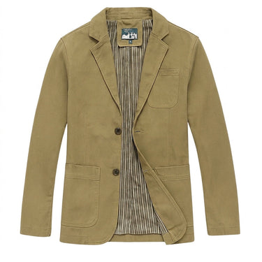 Blazer da uomo con chiusura a bottoni e tasche applicate 2