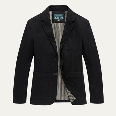 Blazer da uomo con chiusura a bottoni e tasche applicate 7