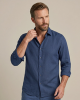 Camicia da uomo a maniche lunghe con bottoni 7