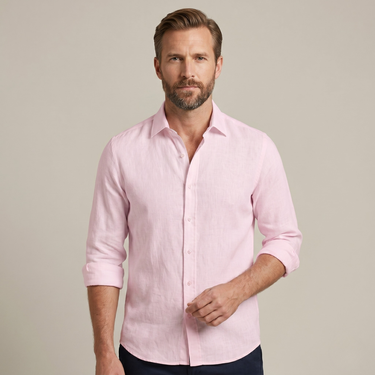 Camicia da uomo a maniche lunghe con bottoni 9
