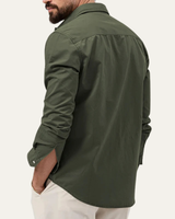 Camicia da uomo a maniche lunghe con tasche a patta 7