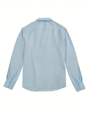 Camicia da uomo con bottoni e dettagli a fantasia 14