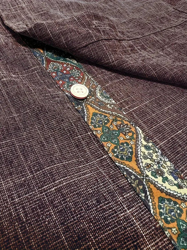 Camicia da uomo con bottoni e dettagli a fantasia 23
