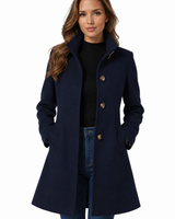 Cappotto da donna di media lunghezza con chiusura a bottoni 3