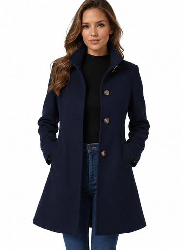 Cappotto da donna di media lunghezza con chiusura a bottoni 3