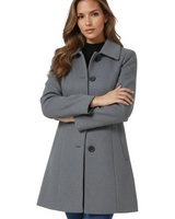 Cappotto da donna di media lunghezza con chiusura a bottoni 4