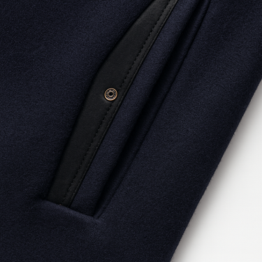 Cappotto da uomo in misto lana con fodera trapuntata e collo alla coreana 9