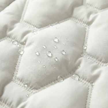 Cappotto imbottito lungo da donna con motivo trapuntato geometrico 6