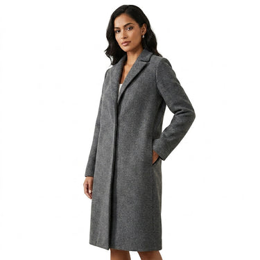 Cappotto lungo in misto lana da donna 1
