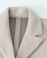 Cappotto lungo in misto lana da donna 10