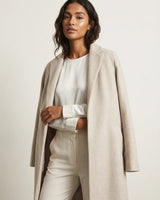 Cappotto lungo in misto lana da donna 2