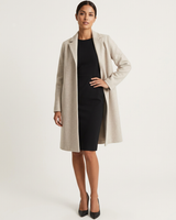Cappotto lungo in misto lana da donna 4
