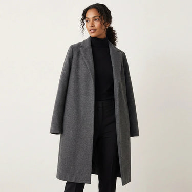 Cappotto lungo in misto lana da donna 5
