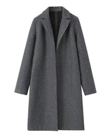 Cappotto lungo in misto lana da donna 6