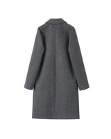 Cappotto lungo in misto lana da donna 7