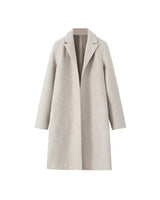 Cappotto lungo in misto lana da donna 8