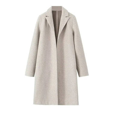 Cappotto lungo in misto lana da donna 9