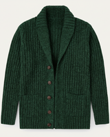 Cardigan da uomo a coste con collo a scialle 5