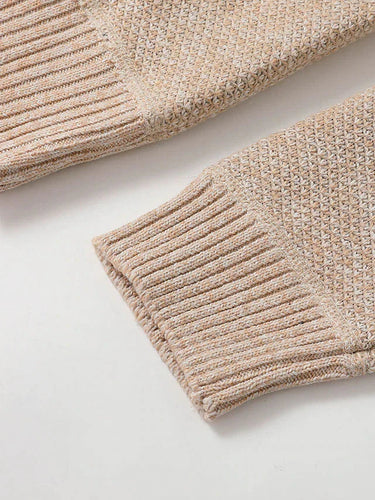 Cardigan in maglia da uomo con zip intera e collo a lupetto 10