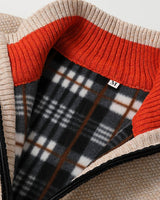 Cardigan in maglia da uomo con zip intera e collo a lupetto 5