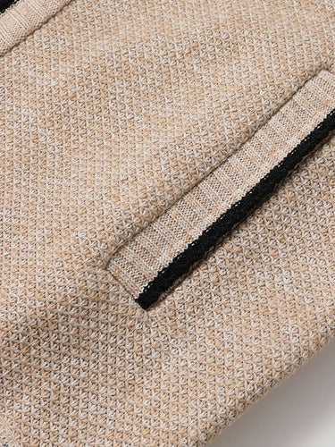 Cardigan in maglia da uomo con zip intera e collo a lupetto 8