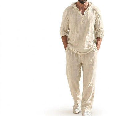 Completo coordinato da uomo con felpa con cappuccio e pantaloni 6