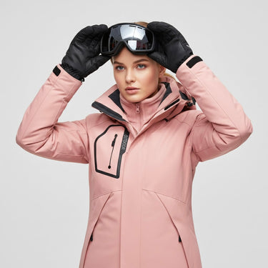 Completo da sci da donna con giacca con cappuccio e pantaloni 3