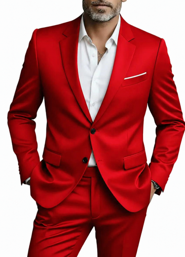 Completo da uomo a due pezzi con blazer e pantaloni 2