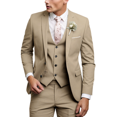 Completo da uomo a tre pezzi con blazer, gilet e pantaloni 3