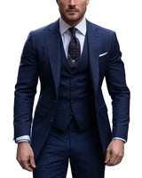 Completo da uomo a tre pezzi con blazer, gilet e pantaloni 4