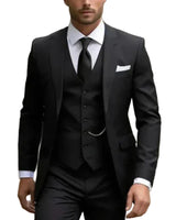 Completo da uomo a tre pezzi con blazer, gilet e pantaloni 6
