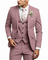 Completo da uomo a tre pezzi con blazer, gilet e pantaloni 8