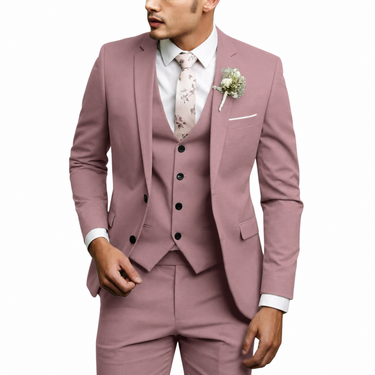 Completo da uomo a tre pezzi con blazer, gilet e pantaloni 8