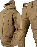 Completo giacca con cappuccio e pantaloni cargo da uomo 2