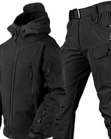 Completo giacca con cappuccio e pantaloni cargo da uomo 4