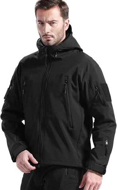 Completo giacca con cappuccio e pantaloni cargo da uomo 8