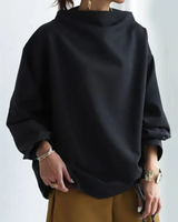 Felpa Oversize da Donna con Collo Alto 5