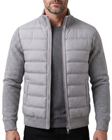 Giacca Puffer Ibrida da Uomo con Maniche in Maglia 1