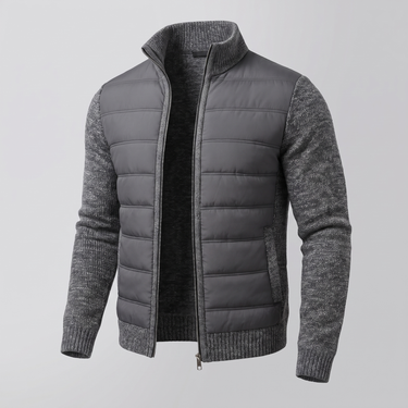 Giacca Puffer Ibrida da Uomo con Maniche in Maglia 2