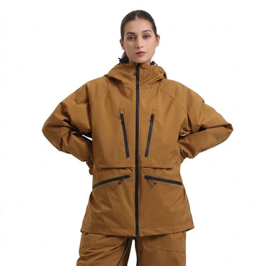 Giacca con cappuccio unisex con tasche multiple con zip 1