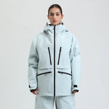 Giacca con cappuccio unisex con tasche multiple con zip 12