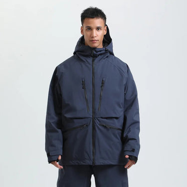 Giacca con cappuccio unisex con tasche multiple con zip 17