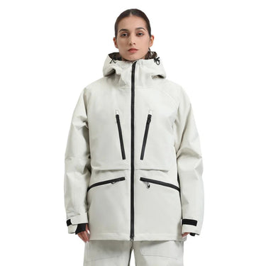 Giacca con cappuccio unisex con tasche multiple con zip 5
