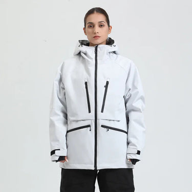 Giacca con cappuccio unisex con tasche multiple con zip 8